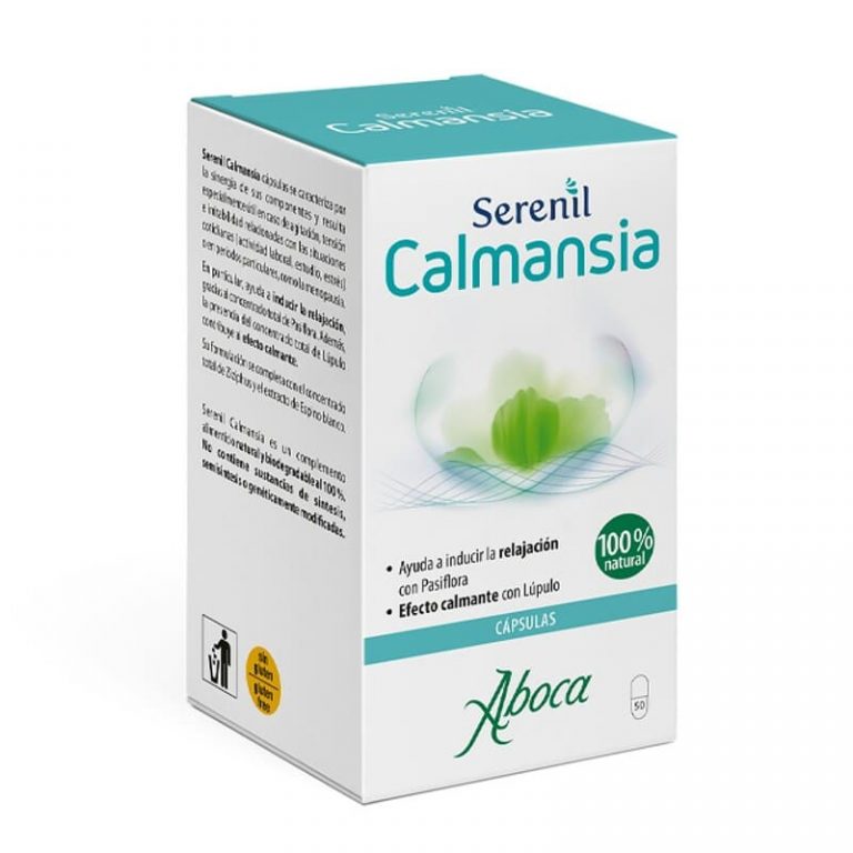 Cápsulas serenil para reducir el estrés.