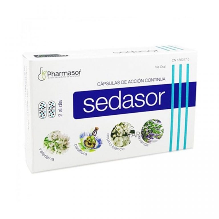 Suplemento alimenticio pharmasor con aceite esencial de lavanda que reduce los niveles de estres