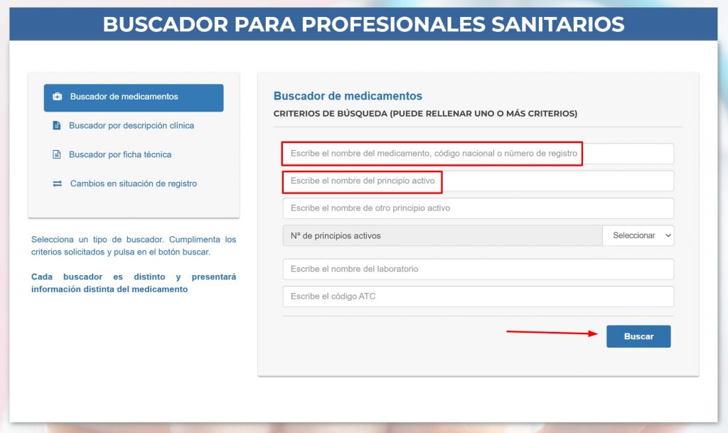 consultar medicamentos con receta o sin receta