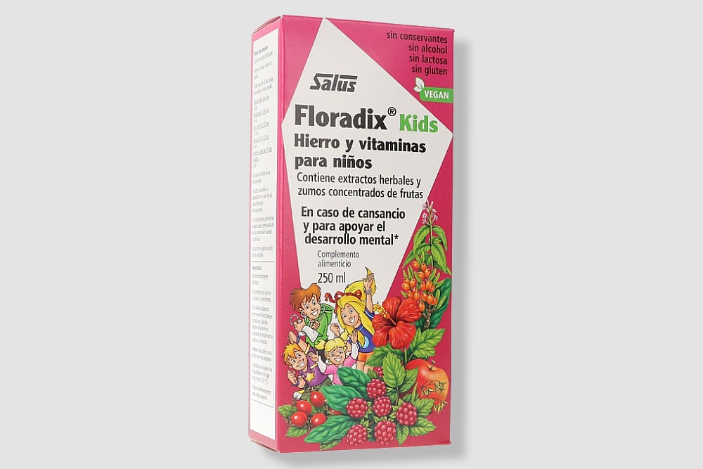 Floradix vitaminas niños de 1 a 3 años