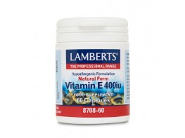 VITAMINA E   60 CAP 400UI  8708 LAMBERTS