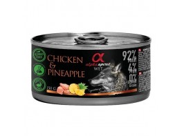 Alpha Spirit comida húmeda de pollo y piña para perros 6 x 400g