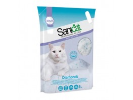 Diamond Sanicat perlas de sílice alternativas a la arena para gatos 7,5l