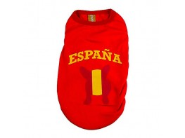 Camiseta de España para perros talla S 23cm