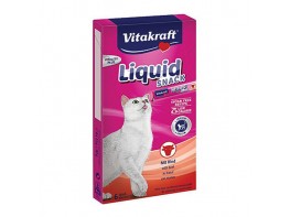 VitaKraft Cat Snack líquido de ternera para gatos. Caja de 6 unidades