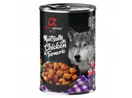 Alpha Spirit albóndigas de pollo con cúrcuma para perros 6 x 400g
