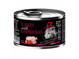 Alpha Spirit lata pavo frambuesa 12x150g