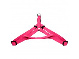 Papillón arnés nylon 20 mm x 46-75 cm rosa