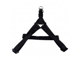 Papillón arnés nylon 20 mm x 46-75 cm negro