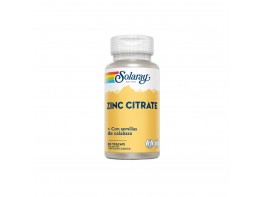 Solaray Zinc Citrate 50 mg 60 Cápsulas