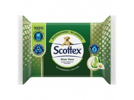 Scottec toallitas aloe vera wc 66u