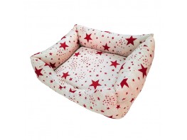 Siesta cama estrellas rojas 70cm