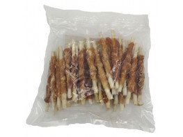 Biozoo snack natural de cuero trenzado con pollo 500g