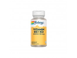 Solaray Vitamin D3 + K2 120 Cápsulas