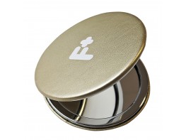 Espejo compacto dorado F+ edición especial