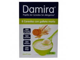 Damira 8 cereales galleta María FOS 600g
