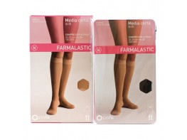 MEDIA FARMALASTIC CORTA C/N NEGRA T/RP