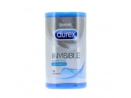 PRESERVA.DUREX INVISIBLE SENSITIVO 12UDS