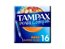 Tampax compak pearl tampones con aplicador super plus 16u