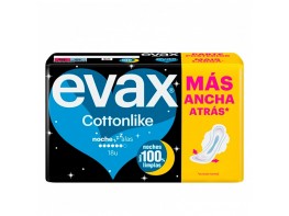 Evax compresas cottonlike noche alas 18und