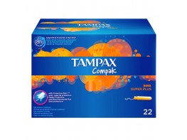 Tampax compak tampones super plus 22und