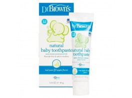 Dr.Brown's pasta dental sabor pera y manzana 40g