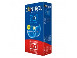 Control nature 2en1 preservativo+lubricante 6u