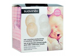 Suavinex Set conchas protectoras + Recolectoras