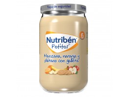 Nutribén Potito manzana, naranja y plátano con galleta 235gr