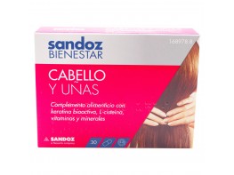 Sandoz bienestar cabello y uñas 90 cápsulas