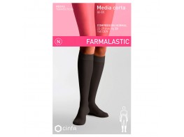 Media farmalastic corta c/n ab.negro t/m