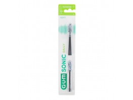 Gum Sonic Daily cepillo dental negro recambio 2u
