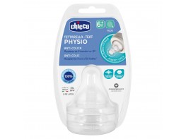 Chicco tetina physio silicona f/papilla 6m + 2und