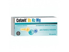 Cefak Cefavit D3 K2 Mg 60 cápsulas