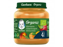 Nestle gerber organic manzana, albaricoque y melocotón 125g