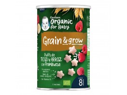 Nestle gerber snack organic cereales y frambuesa