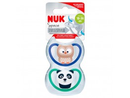 Nuk Space chupete de silicona 2u