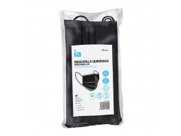Interapothek mascarillas quirúrgicas IIR negras 10uds