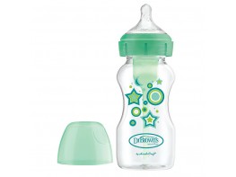 Dr.Brown's biberón b/ancha verde estr.options+ 270ml
