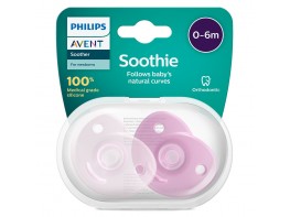 Avent chupete soothies silicona 0-6 meses niña