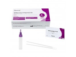 Genrui test de antígenos de coronavirus con hisopo nasal 5u