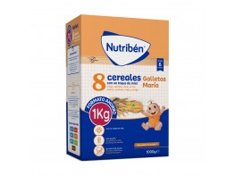 Nutriben 8 cereales miel galleta maria 1000gr