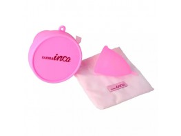 Farma Inca copa menstrual reutilizable + esterilizador plegable talla M 1u