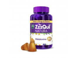 ZzzQuil NATURA gummies Plátano y Mango de Melatonina 1mg y Valeriana 
60u.