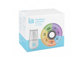 Interapothek pastillero semanal 4 tomas con cortador  
