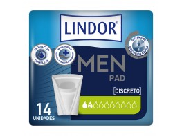 Lindor men pad normal 2 gotas 14u