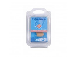 Gelastic Losan anillos digitales con soporte textil talla M 2u
