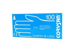 GUANTES CORYSAN LATEX T/PEQUEÑO 100 UND.