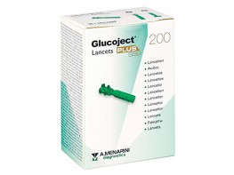 Glucoject lancetas plus 33g 200u