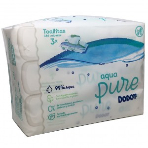 Dodot Aqua Pure Toallitas Humedas Para Bebé 144 Unidades- Farmatros